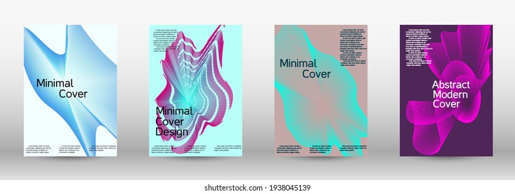 Modern design template. A set of modern abstract covers. Creative fluid backgrounds from current forms to design a fashionable abstract cover, banner, poster, booklet.