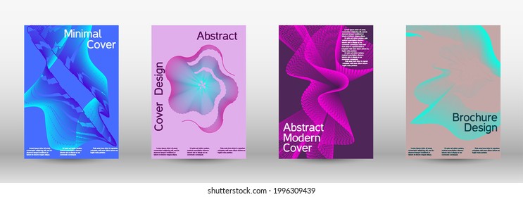 Modern design template. A set of modern abstract covers.