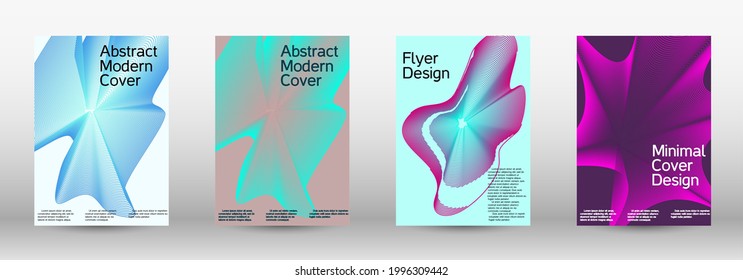 Modern design template. A set of modern abstract covers.