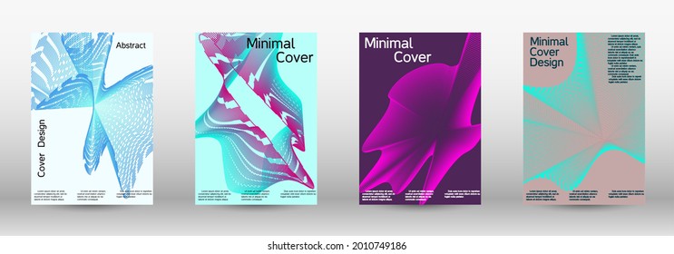 Modern design template. A set of modern abstract covers. Creative fluid backgrounds from current forms to design a fashionable abstract cover, banner, poster, booklet.