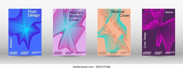 Plantilla de diseño moderna. Un conjunto de cubiertas abstractas modernas. Creativos fondos fluidos de formularios actuales para diseñar una portada abstracta, pancarta, afiche, folleto de moda.