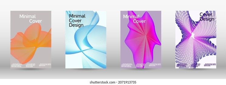 Modern design template. A set of modern abstract covers. Creative backgrounds from abstract lines to create a fashionable abstract cover, banner, poster, booklet.