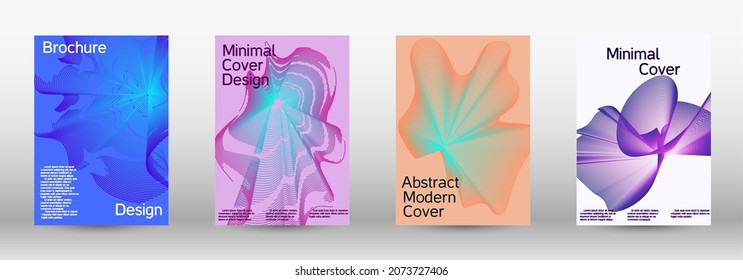Plantilla de diseño moderna. Un conjunto de cubiertas abstractas modernas. Creativos fondos fluidos de formularios actuales para diseñar una portada abstracta, pancarta, afiche, folleto de moda.