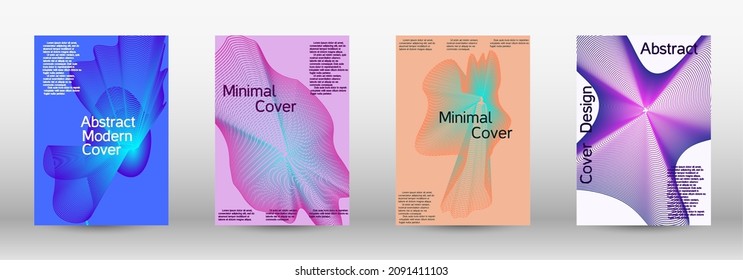 Modern design template. A set of modern abstract covers. Creative fluid backgrounds from current forms to design a fashionable abstract cover, banner, poster, booklet.