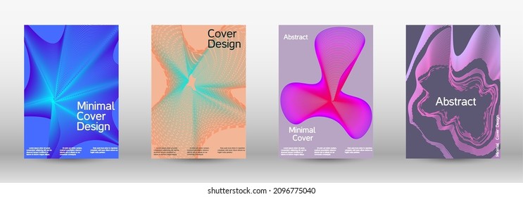 Plantilla de diseño moderna. Un conjunto de cubiertas abstractas modernas. Creativos fondos fluidos de formularios actuales para diseñar una portada abstracta, pancarta, afiche, folleto de moda.
