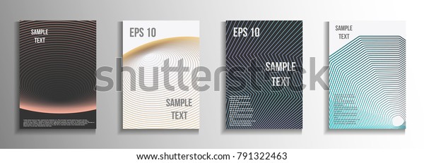 Modern Design Template Set Modern Abstract Stock Vector Royalty