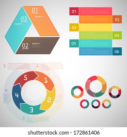 Modern Design template set / EPS10 Vector
