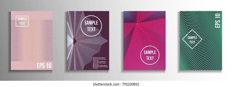 Modern Design Template Set Rectangular Patterns Stock Vector (Royalty ...