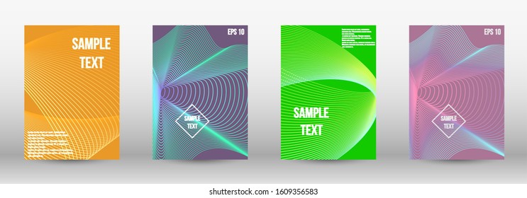 Modern design template. A set of trendy covers.  
