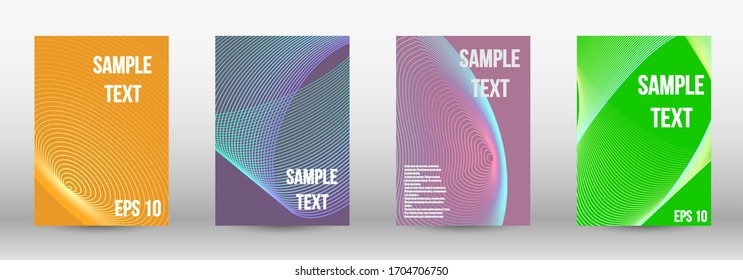 Moderne Design-Vorlage. Eine Reihe von trendigen Covern.  Geometrisches Template mit Linien für die Titelabdeckung. Trendy geometrische Muster. EPS10-Vektorillustration-Design.