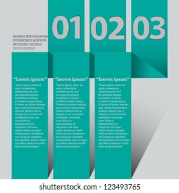 Modern Design template used for infographics numbered banners graphic or website layout vector