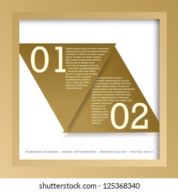 Modern Design template used for infographics numbered banners graphic or website layout vector