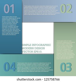 Modern Design template used for infographics numbered banners graphic or website layout vector