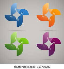 Modern Design template. Used for infographics, numbered banners, graphic or website layout vector.
