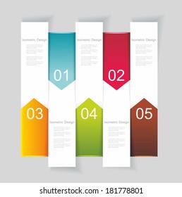 Modern Design template vertical banners. Can be used for workflow layout; diagram; number options; step up options; web design; banner template; infographic. 