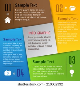 modern design template for website and graphic, icon, numbers, text box. 
