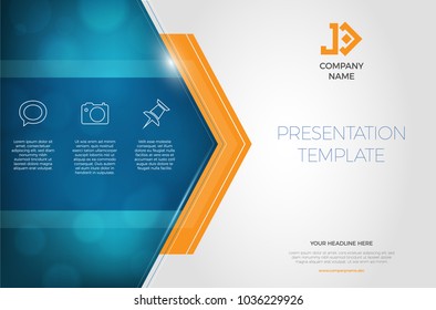 Modern design template for your presentation, infographics etc. - vector illustration.