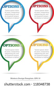Modern Design Template for Your Website or Banner. vector