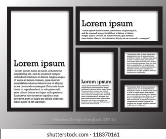 Modern Design Template for Your Website or Banner. vector