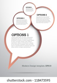 Modern Design Template for Your Website or Banner. vector