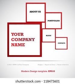 Modern design template for your website. vector EPS10