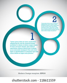 Plantilla de diseño moderna para su sitio web o banner. vectorial