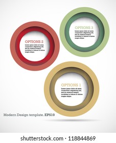 Modern Design Template for Your Website or Banner. vector