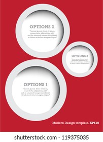 Modern Design Template for Your Website or Banner. vector