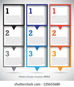 Modern Design template for your website or infographic