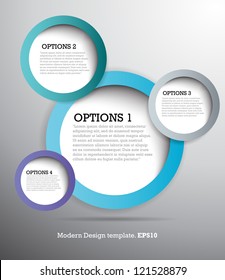 Modern Design Template for Your Website or Banner. vector