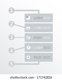 Modern Design template,can be used for infographics, numbered banners, graphic or website