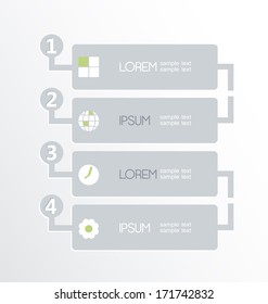 Modern Design template,can be used for infographics, numbered banners, graphic or website