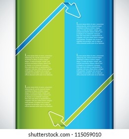 Modern Design template.Ribbon vector