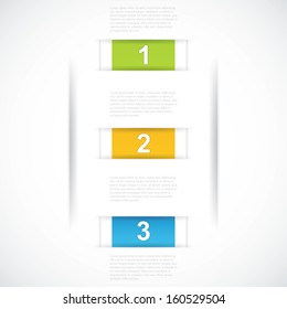 Modern Design template.Ribbon vector