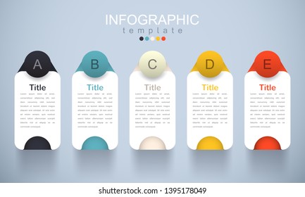 Modern design templates for presenting marketing information or business planning information,Infographic template with sub-topic ABC,Vector.