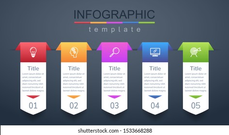 Modern design templates for presenting marketing information or business planning information,Infographic template,Vector.