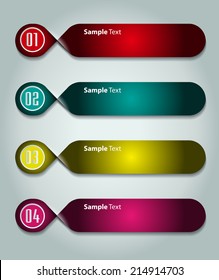 modern design text box template for website, speech bubble, labels, icon, numbers.