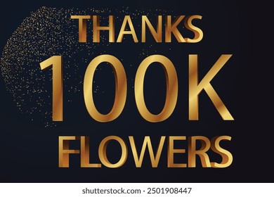 Modern design to thank 100K followers