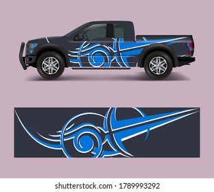 modern design for truck graphics vinyl wrap vector