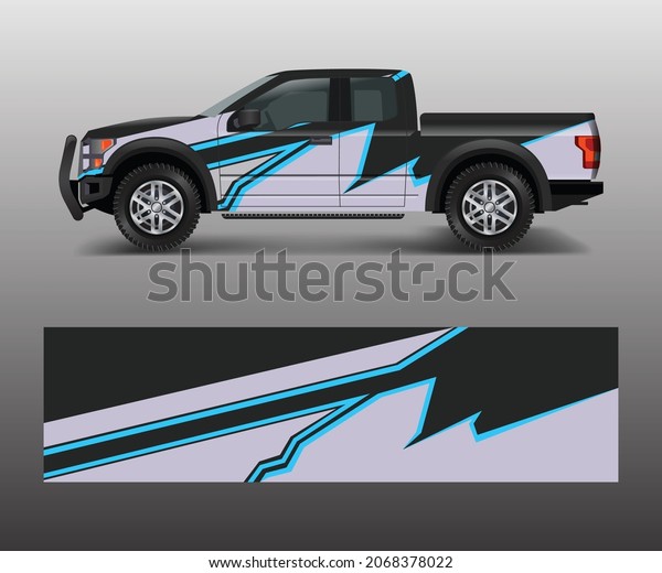 modern design\
for truck graphics vinyl wrap\
vector