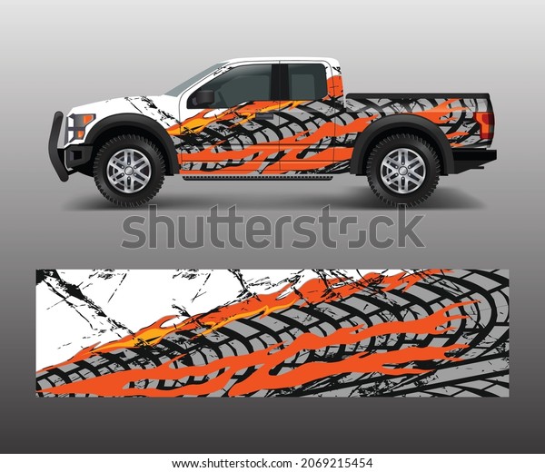 modern design\
for truck graphics vinyl wrap\
vector