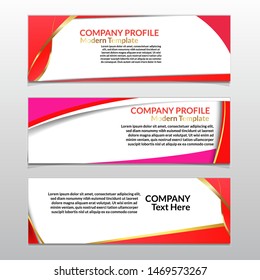 Modern design Vector abstract geometric design banner web template Red and pink Gradient color. illustration EPS 10