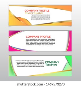 Modern design Vector abstract geometric design banner web template Gradient color. illustration EPS 10
