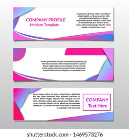 Modern design Vector abstract geometric design banner web template Purple Gradient color. illustration EPS 10