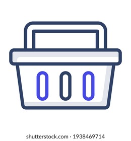 Vector de diseño moderno del icono de cesta
