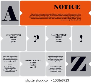 modern design, vector concept with labels and place for your text
