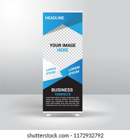 Modern Design Vector Roll Up Banner Template. Vector EPS, For Business