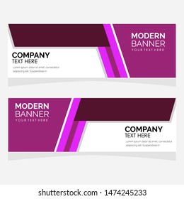 modern design, web banner template, vector illustration.