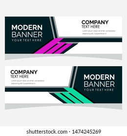 modern design, web banner template, vector illustration.