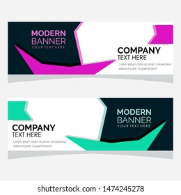modern design, web banner template, vector illustration.
